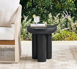 Alina Concrete Round  Side Table (20")