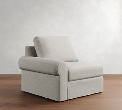 Build Your Own Big Sur Roll Arm Slipcovered Sectional