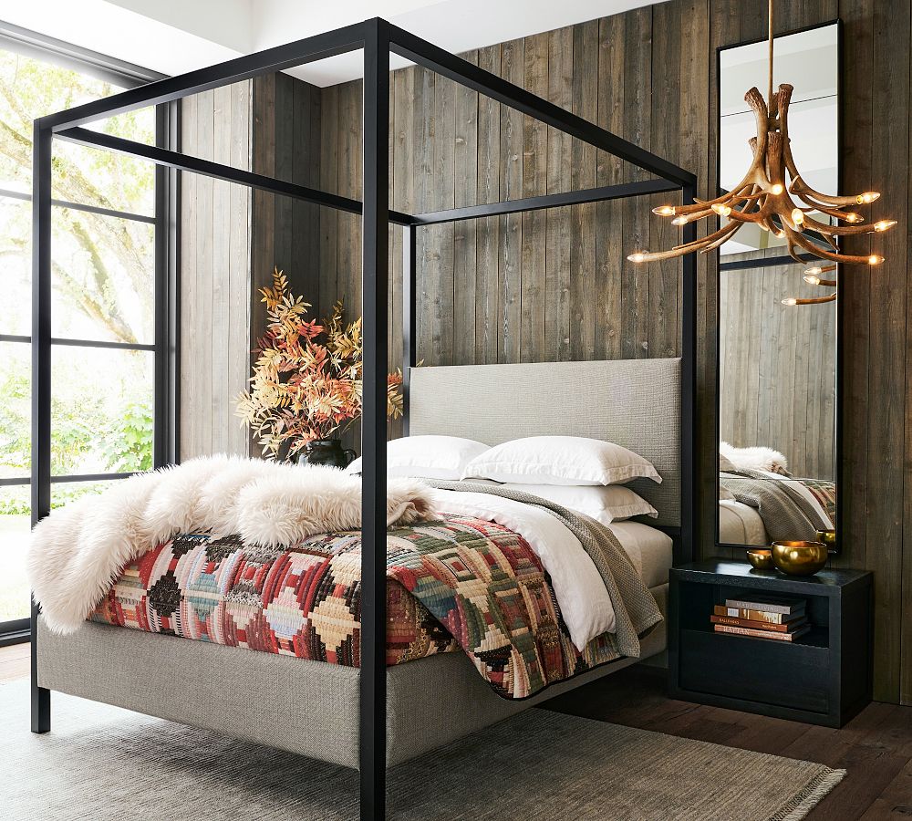 Atwell Metal Canopy Bed by Pottery Barn