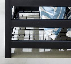 Malibu Metal Outdoor Pool Accessory Storage Bin