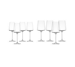 Open Box: Schott Zwiesel GLAS Sensa Red And White Wine Glass Set, Set of 8 - Clear