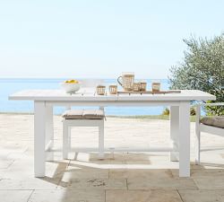 Malibu Metal Extendable Rectangular Outdoor Dining Table (76"-103")
