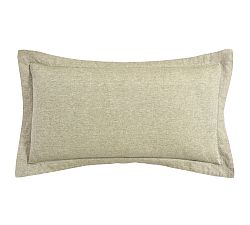 Open Box: Belgian Flax Linen Sham, King, Set of 2 - Aloe