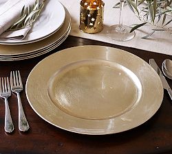 Open Box: Caterer's Box Gilt Charger Plates - Set of 12