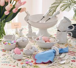 Rustic Bunny Stoneware Mugs