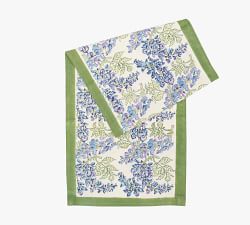 Wisteria Blockprint Cotton Table Runner