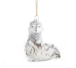 Mercury Glass Woodland Fox Ornament
