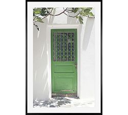 Green Door And Fig Tree by Lupen Grainne