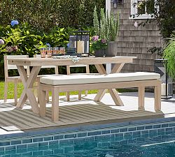 Indio Eucalyptus Outdoor Dining Bench (73")