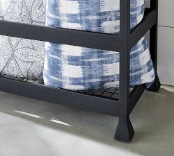 Malibu Metal Outdoor Pool Storage Towel Shelf