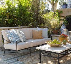 Bowie Metal Outdoor Sofa (52" - 76")