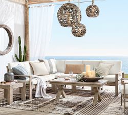 Indio Eucalyptus 6-Piece Outdoor Sectional (100")