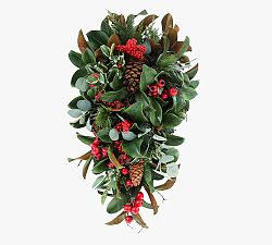 Faux Holiday Deluxe Swag 36"
