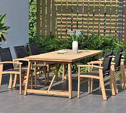 Anza 7-Piece Rectangular Dining Table with De Garmo Armchair Set