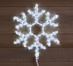 Lit Cool Toned Snowflake