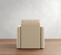 Spencer Upholstered Swivel Armchair by Michael Graves Design