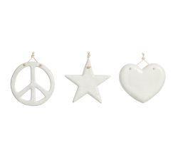 Ceramic Icons Wall Art - Set of 3