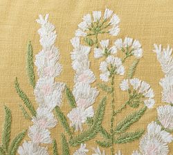 Grace Floral Embroidered Lumbar Pillow