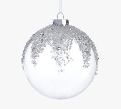 Shatterproof Winter White Ornament Sets