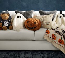 Theo the Teddy Trick-or-Treating Pillow Cover