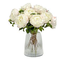 Faux Peony Dozen Stems