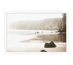 Sunrise Surf Framed Print