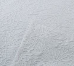 Eloa Floral Embossed Shower Curtain