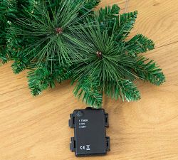 Faux Lit Wall Hanging Christmas Tree