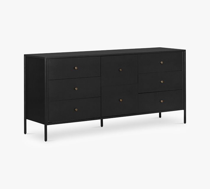 70 inch dresser black Sikaic 7 Drawer Tall Dresser, Vertical Storage Chest of Drawers for Bedroom, Modern Furniture, Black main image 1