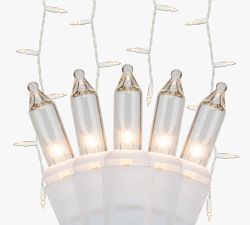 Icicle String Lights With White Wire - Set of 2
