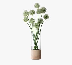 Neutral Two-Tone Glass Hurricane Candle Holder