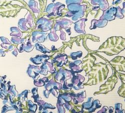 Wisteria Blockprint Cotton Tea Towels - Set of 3