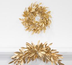 Faux Gold Bay Leaf Wreath
