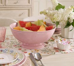 Floral Bunny Stoneware Snack Bowl
