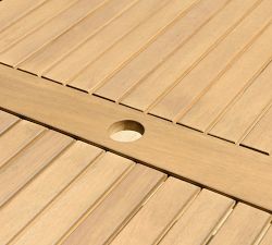 Brockville 7-Piece Teak Rectangular Dining Table Set