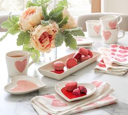 Faux Peony Composed Arrangement in Glass Vase