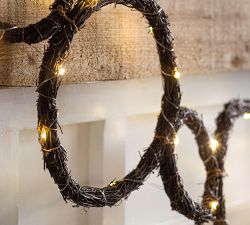 Grapevine Lit Garland
