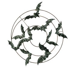 Metal Bats Wall Hanging, 23"