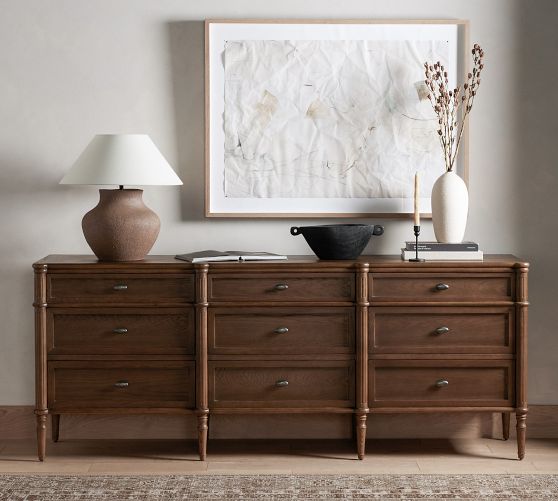 9 drawer dresser for bedroom Vevor 9-Drawer Wooden Vintage Storage Chest Living Room and Entryway New decorative objects or a television Today's Traditions Dresser Blacksmith