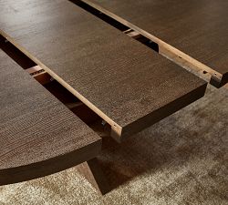 Modern Farmhouse Round Pedestal Extendable Dining Table (60"-78")