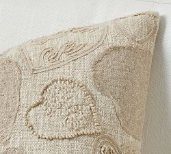 Heart Applique Pillow Cover