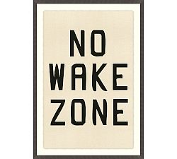 Open Box: Lake Banner 2 Black Framed Print, 28" x 40" - Black