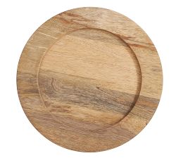 Wood Charger Plate, Set of 4