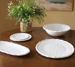 Bamboo Melamine Large Salad Serve Bowl