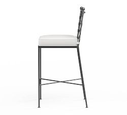 Bowie Metal Outdoor Barstool