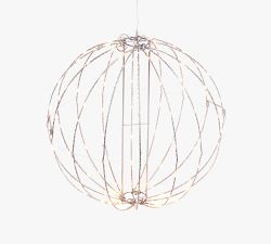 Lit Sphere with Warm LED Lights