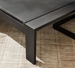 Malibu Metal &amp; Mesh Outdoor Double Chaise Lounge