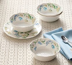 Monique Lhuillier Summer Blossom Outdoor Melamine Cereal Bowls - Set of 4