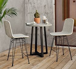 Annette Woven Swivel Outdoor Couner &amp; Bar Stools