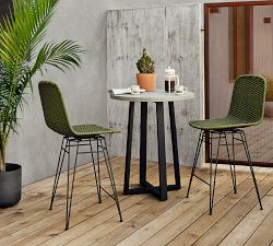 Annette Woven Swivel Outdoor Couner &amp; Bar Stools